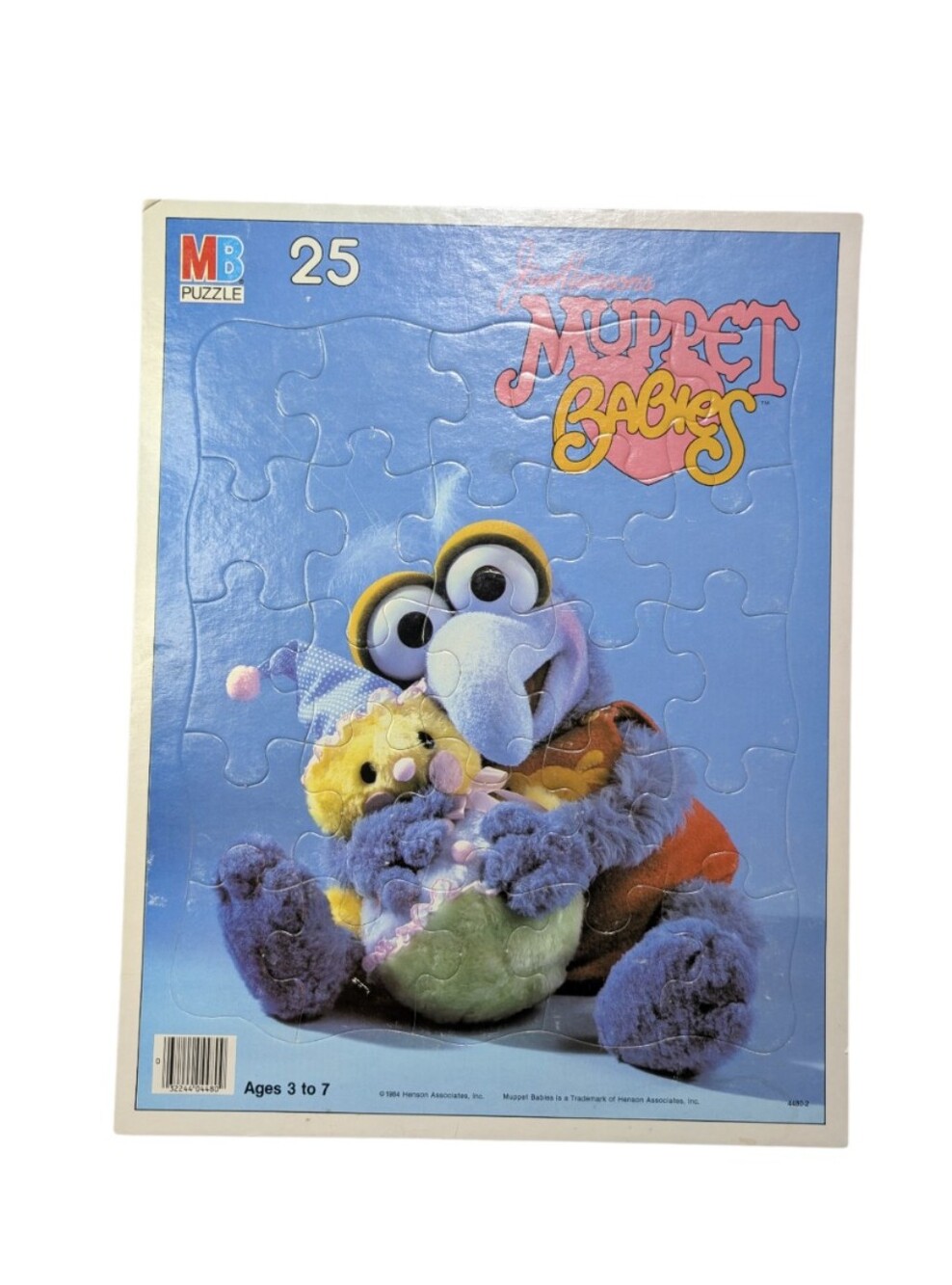 Milton Bradley Tray Puzzle 1984 Jim Henson Muppet Babies Gonzo 25 Piece Puzzle